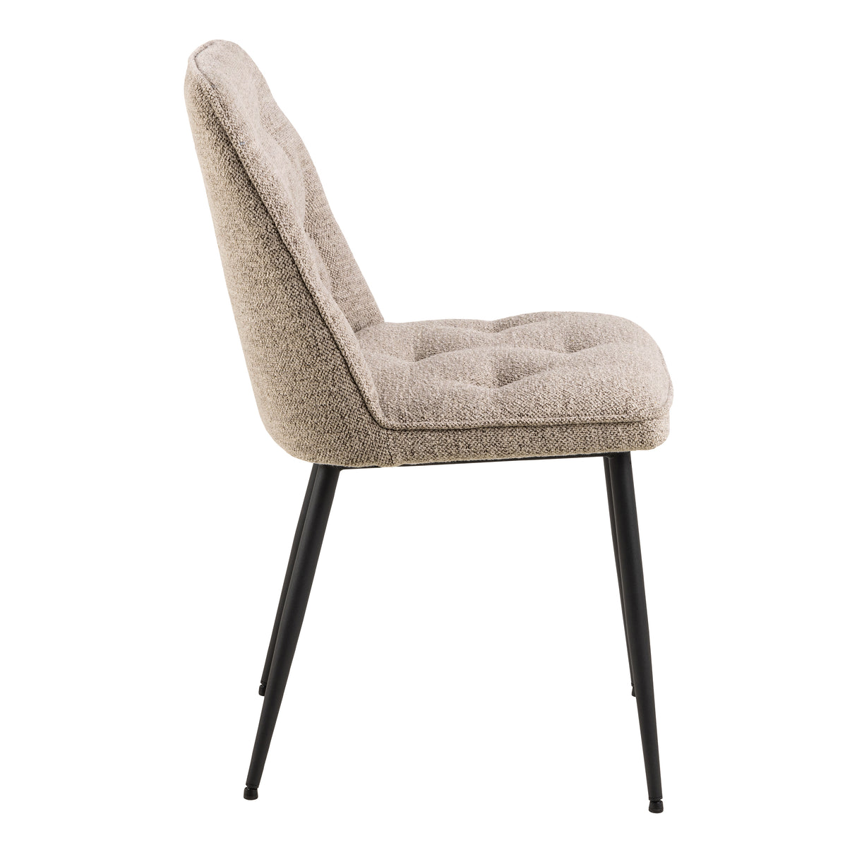 Wicklow Rectangular Dining Table in Grey/Black 140x75cm includes 4 Brooke Dining Chair in Monza Beige
