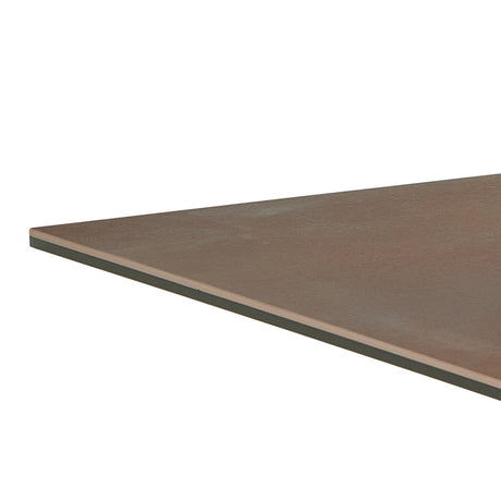 Heaven Dining Table with Ceramic Rusty Brown Top 135cm