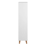Mitra Shoe Cabinet with 3 Flip Down Doors in White