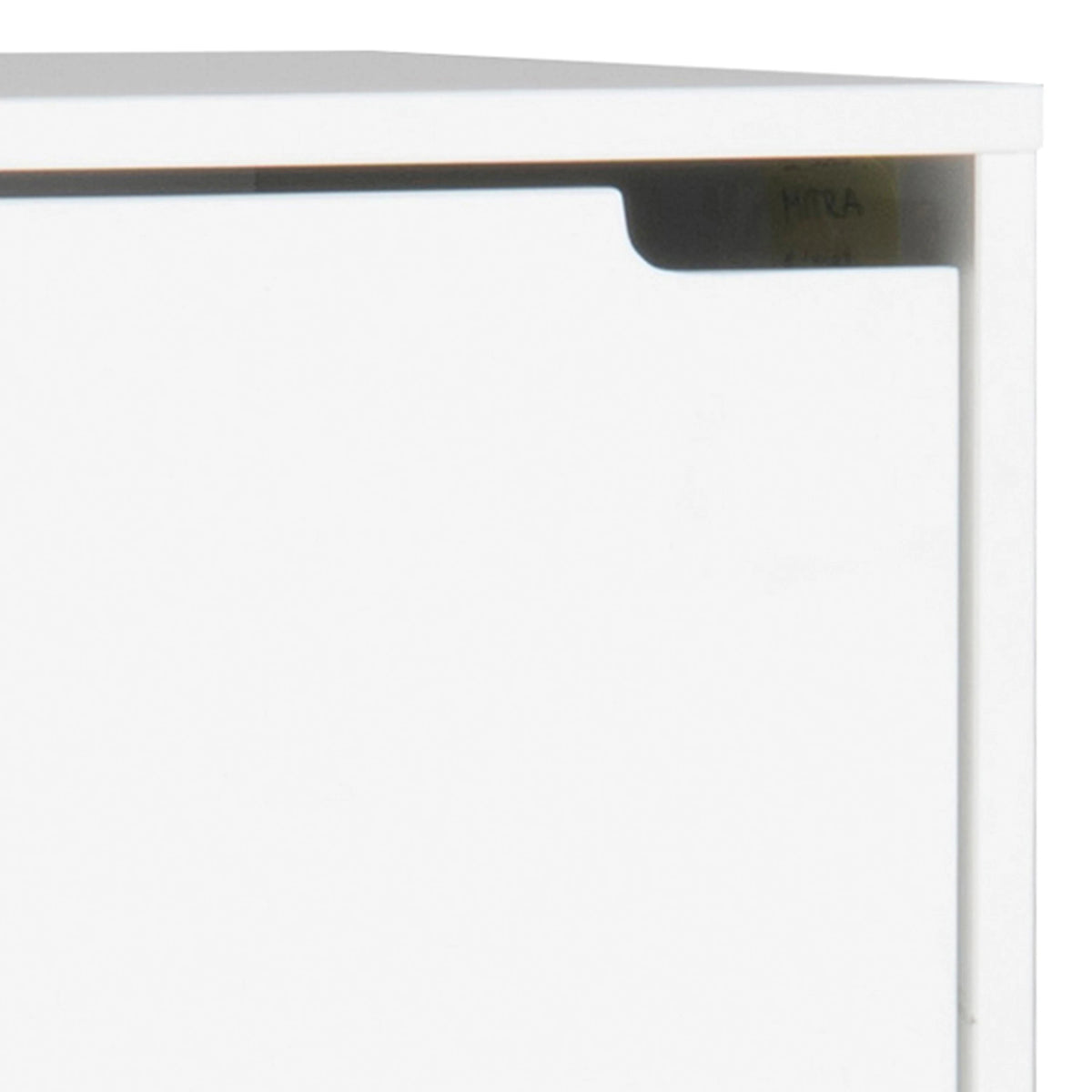 Mitra Shoe Cabinet with 3 Flip Down Doors in White