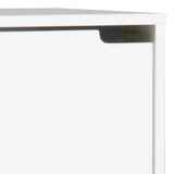 Mitra Shoe Cabinet with 3 Flip Down Doors in White