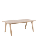 A-Line Rectanglar Dining Table in White Oak 200x74.6cm