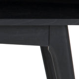 Marte Coffee Table with Open Shelf in Black 130x50cm