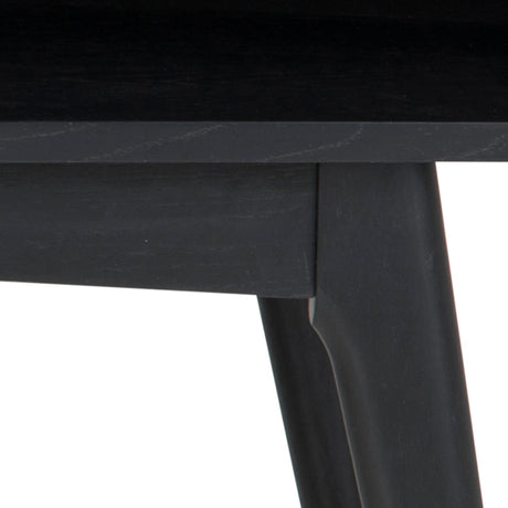 Marte Coffee Table with Open Shelf in Black 130x50cm