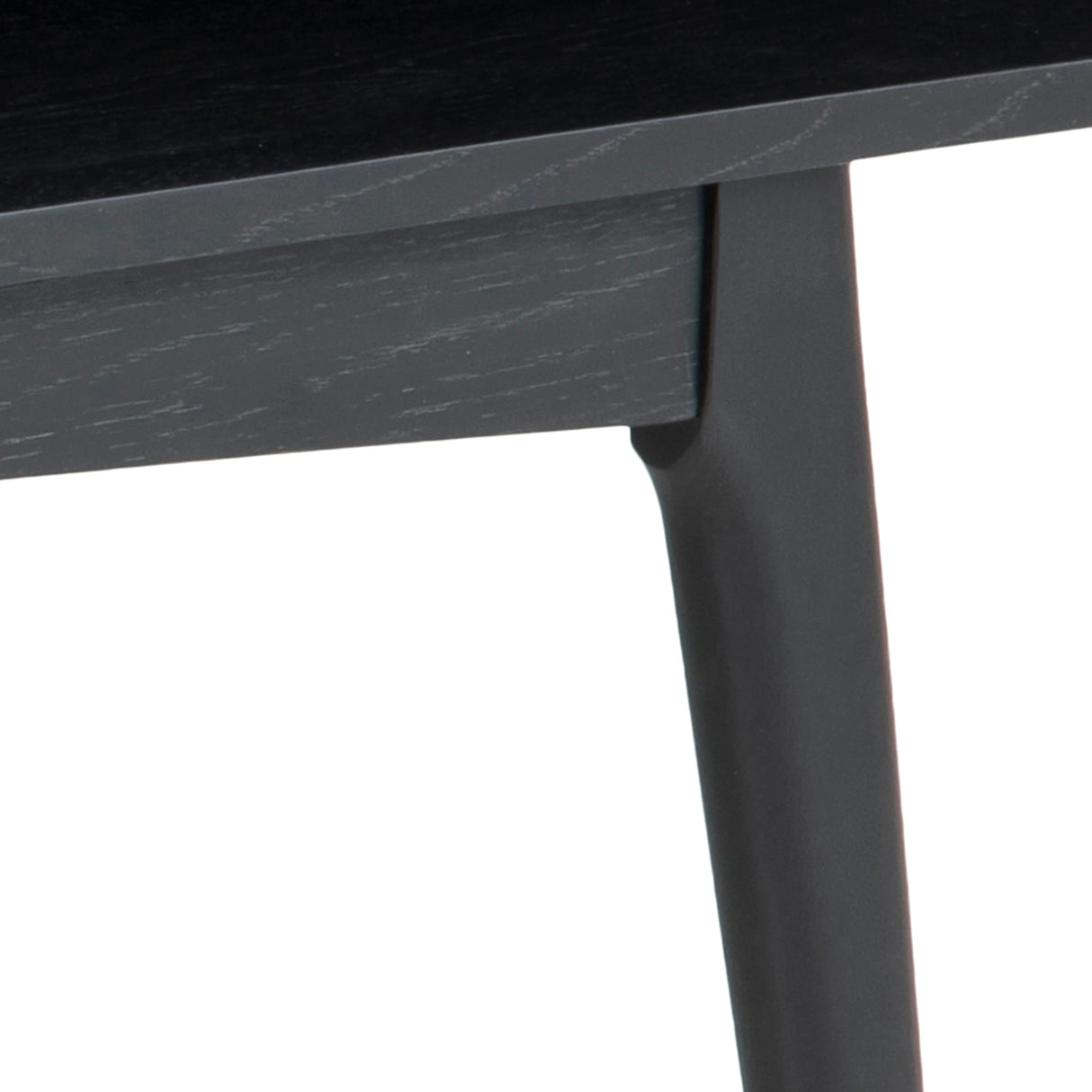 Marte Coffee Table with Open Shelf in Black 130x50cm