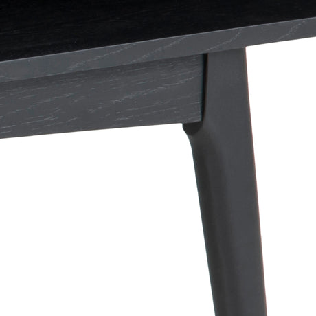 Marte Coffee Table with Open Shelf in Black 130x50cm