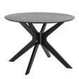 I_Duncan Round Dining Table in Black 105x75cm