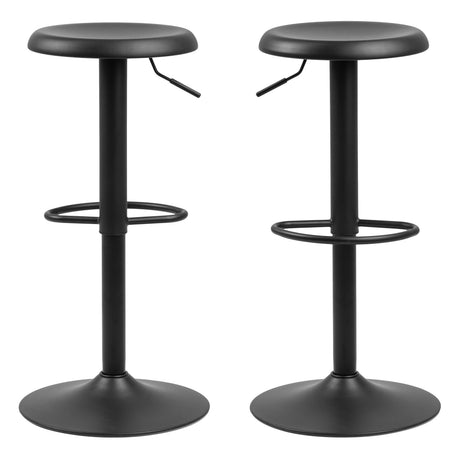 Finch Bar Stool without Back in Black Set of 2
