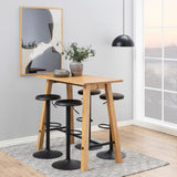 Finch Bar Stool without Back in Black Set of 2