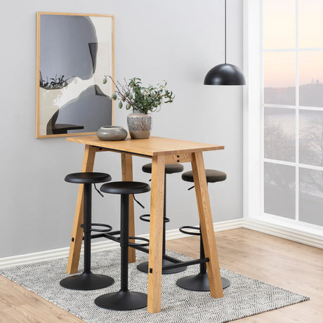 Finch Bar Stool without Back in Black Set of 2