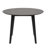 Roxby Round Dining Table in Black 105x76cm