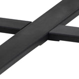 Amble Round Dining Table with Black Marble Melamine Top & Black Legs 110x75cm