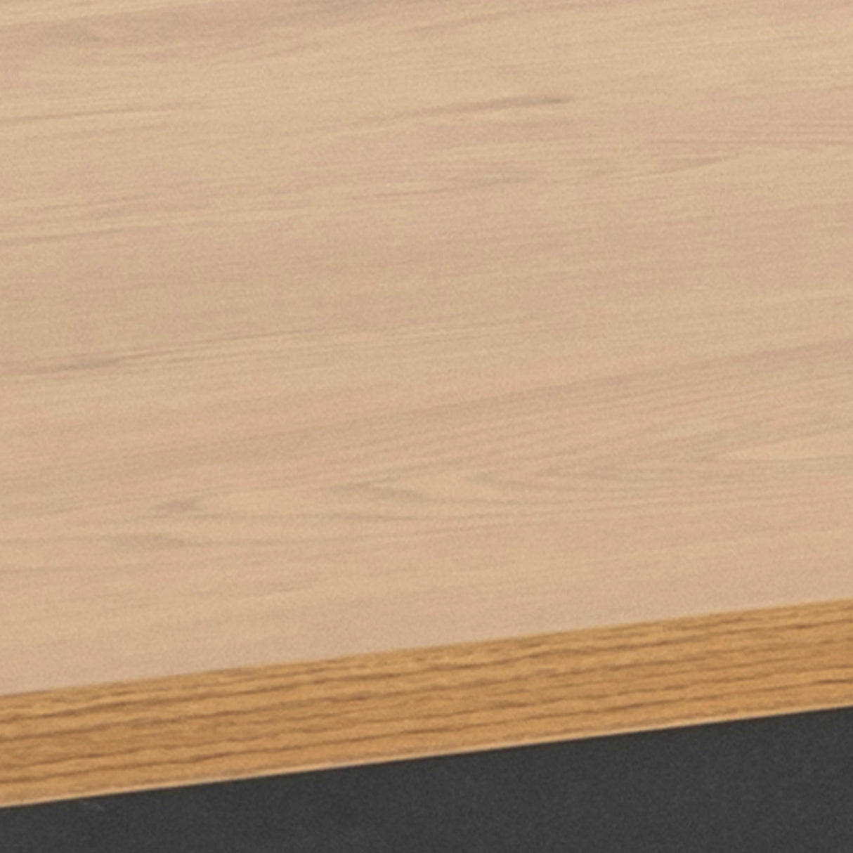 Seaford Dining Table in Black & Oak 160x74cm