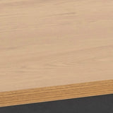 Seaford Dining Table in Black & Oak 160x74cm