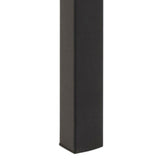 Seaford Dining Table in Black & Oak 160x74cm