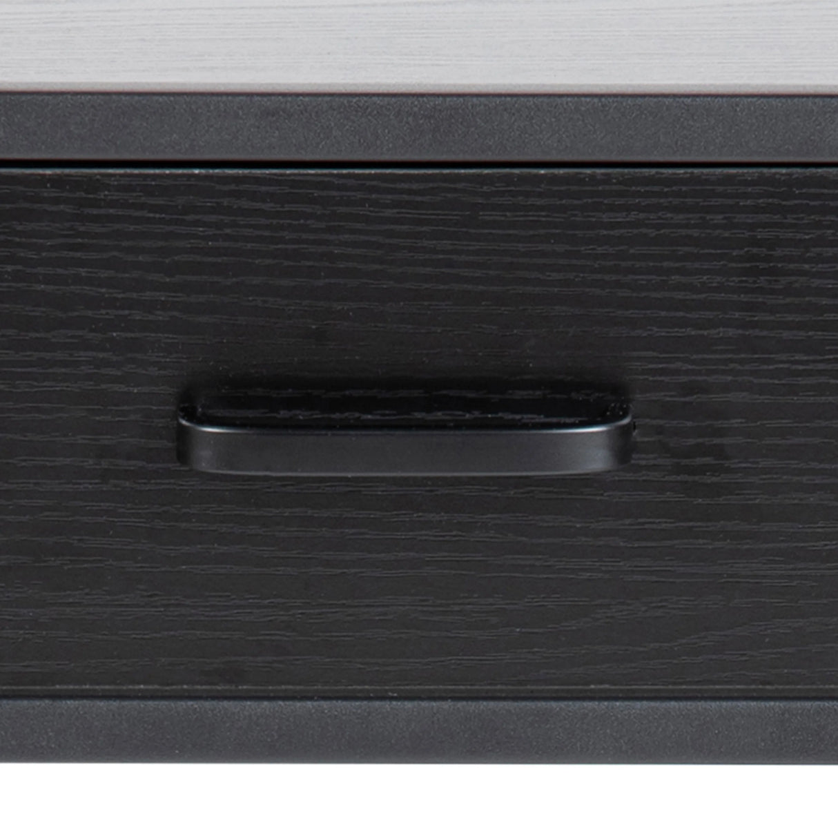 Seaford Bedside Table with 1 Drawer in Black