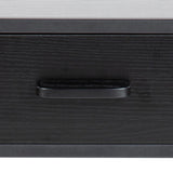 Seaford Bedside Table with 1 Drawer in Black