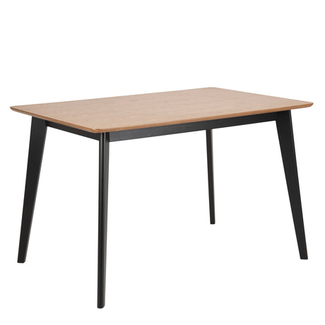 Roxby Dining Table in Oak & Black 120x76cm