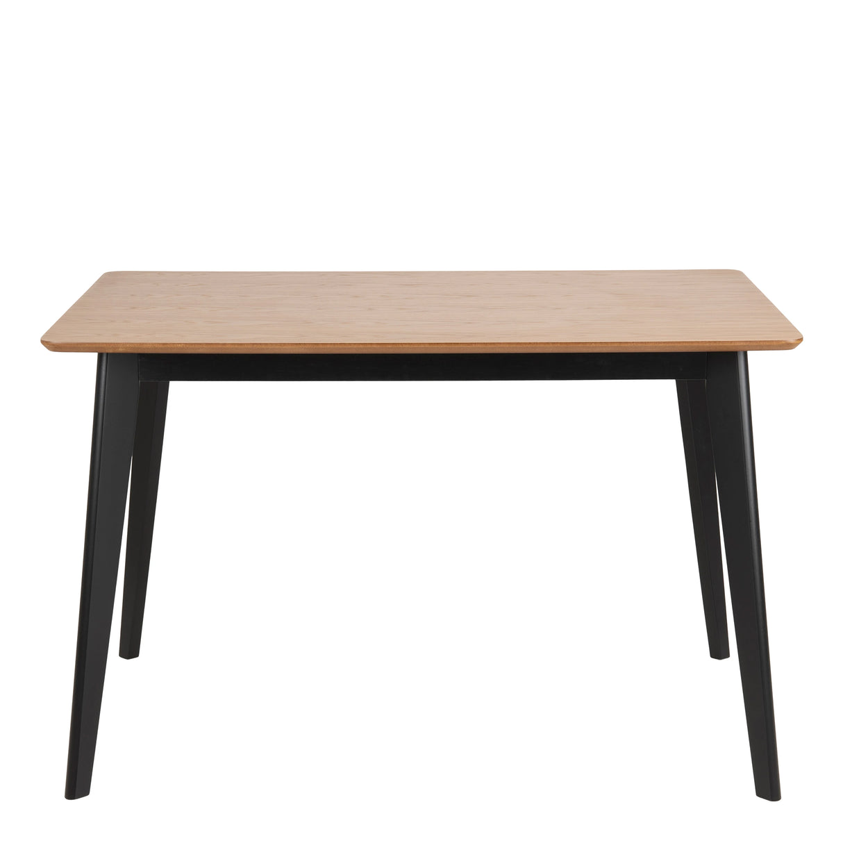 Roxby Dining Table in Oak & Black 120x76cm