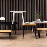 Roxby Dining Table in Oak & Black 120x76cm