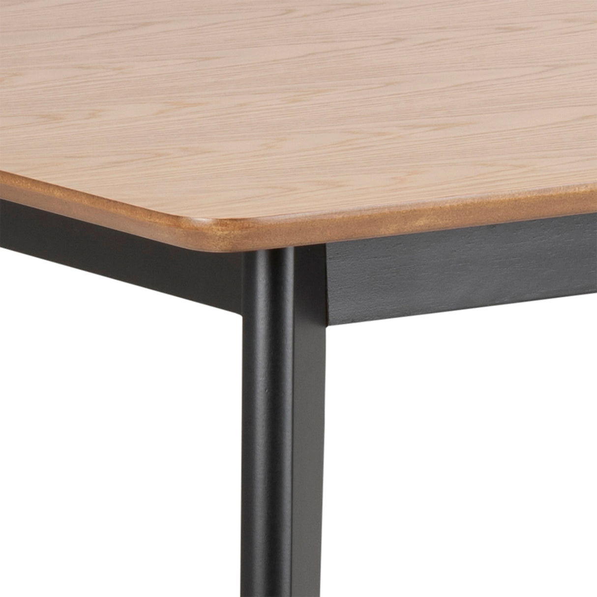 Roxby Dining Table in Oak & Black 120x76cm