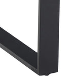 Amble Dining Table with Black Marble Melamine Top & Black Legs 160x74cm