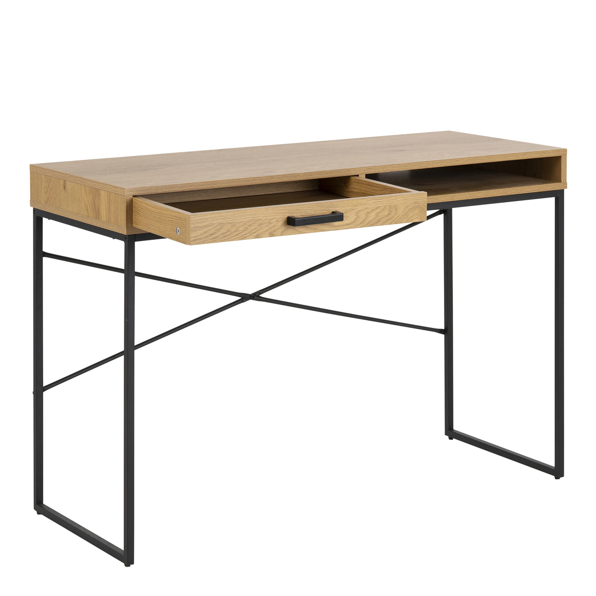 Seaford Desk with 1 Drawer in Oak