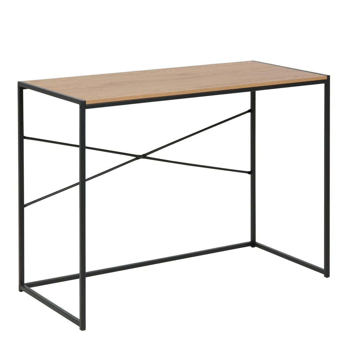 Seaford Desk in Black & Oak