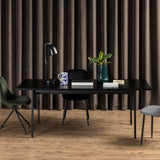 Angus Dining Table in Black 200x74cm