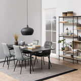 Angus Dining Table in Black 200x74cm