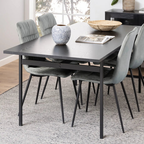 Angus Dining Table in Black 200x74cm