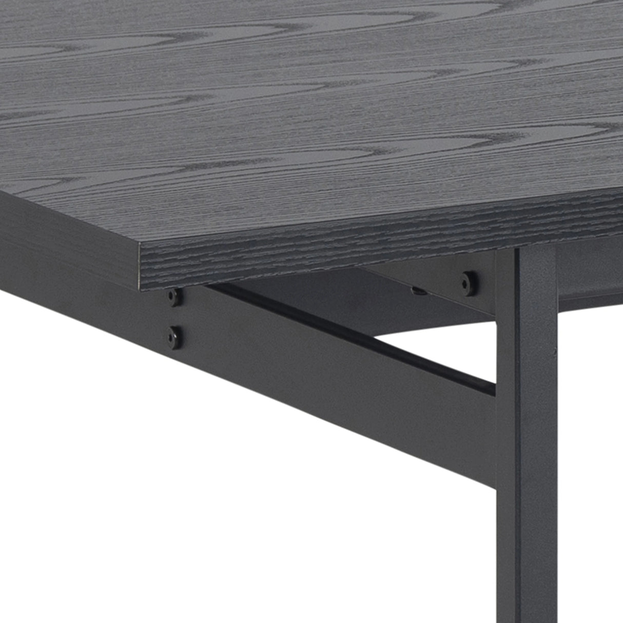 Angus Dining Table in Black includes 4 Carrie Swivel Dining Chair in Sand