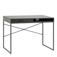Seaford 1 Drawer Desk in Ash Black