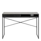 Seaford 1 Drawer Desk in Ash Black