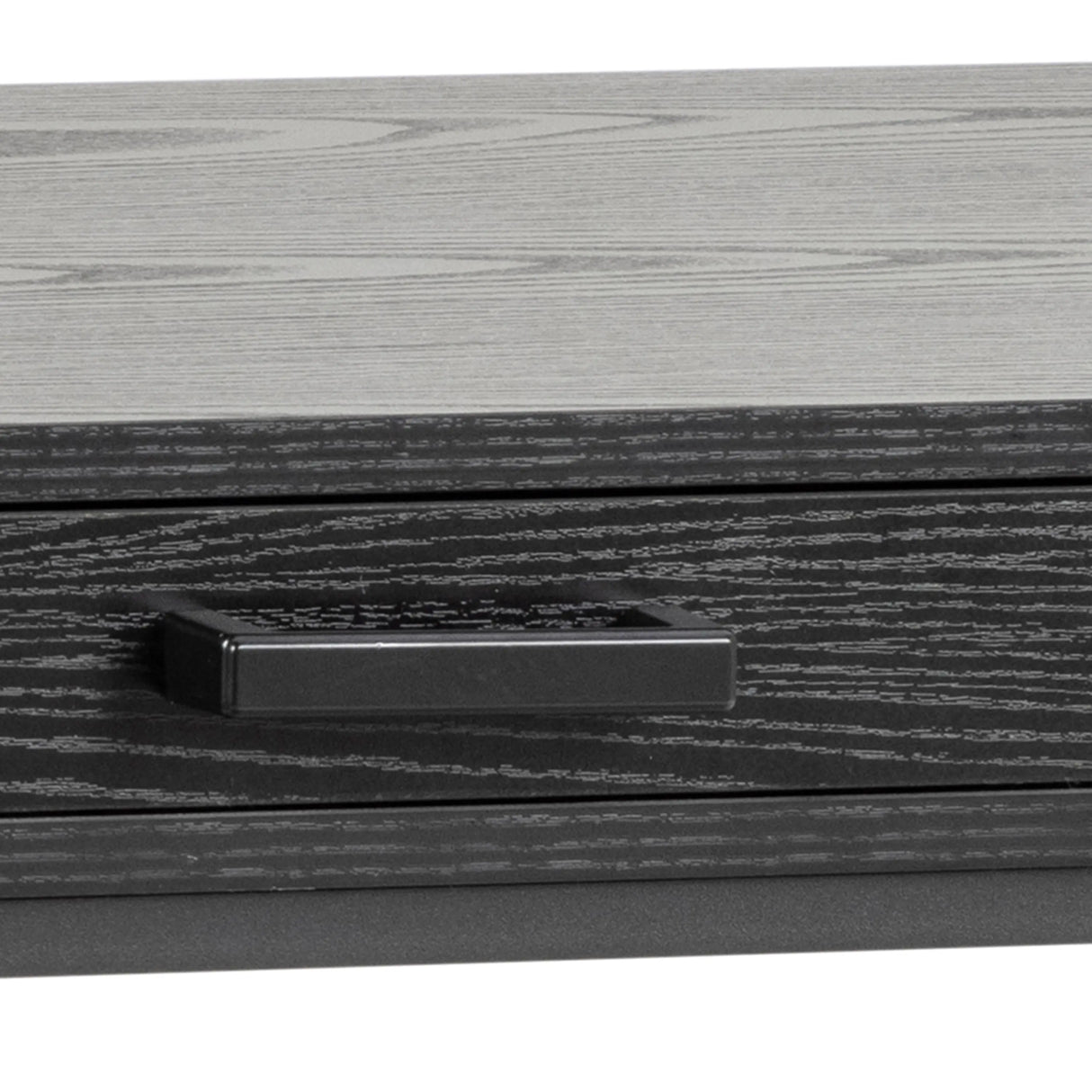 Seaford 1 Drawer Desk in Ash Black