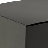 Joliet 1 Drawer Wall Mounted Bedside Table in Black