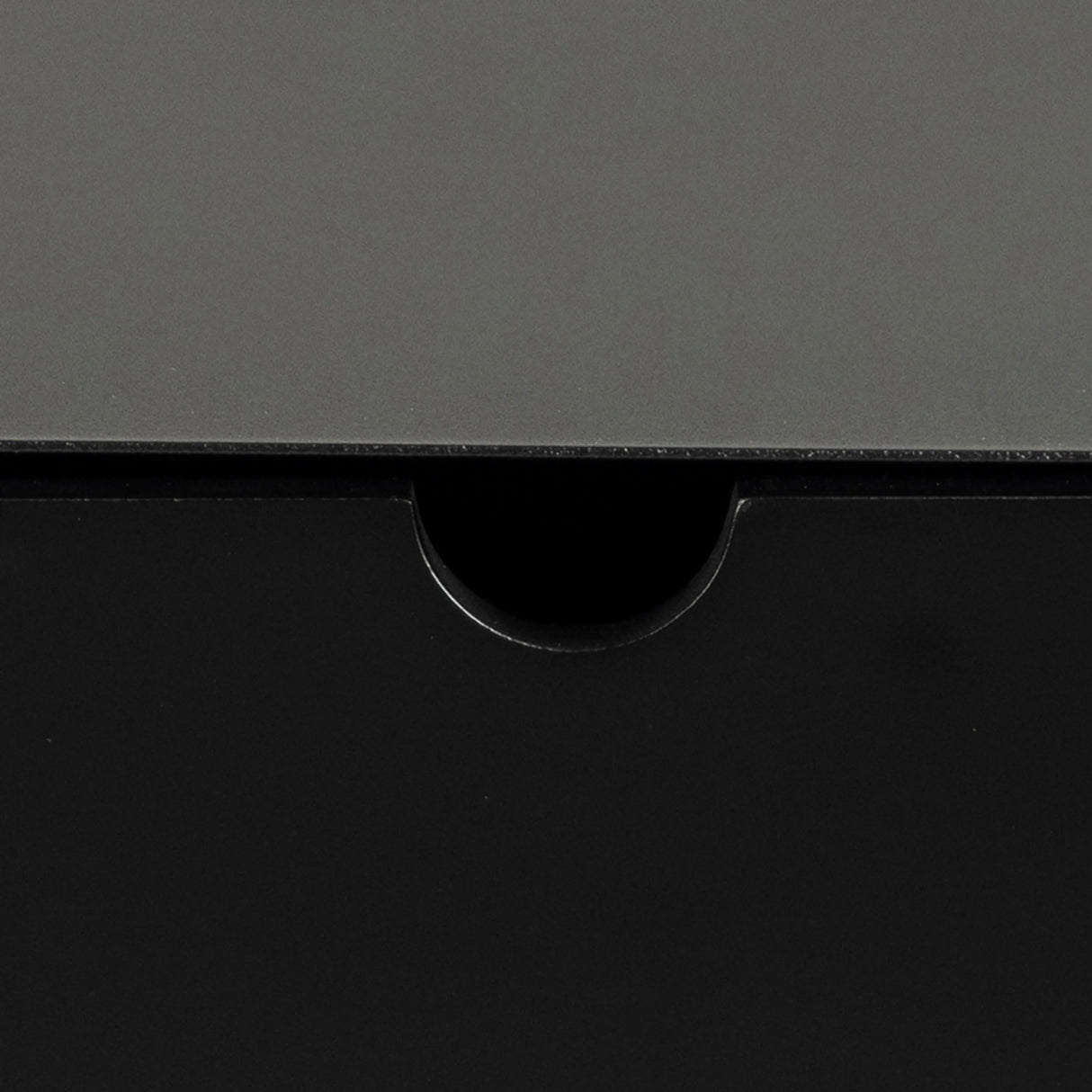 Joliet 1 Drawer Wall Mounted Bedside Table in Black