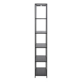 Newcastle Tall Bookcase with 5 Shelves in Matt Black