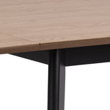 Roxby Extending Dining Table 80-120cm in Oak & Black Includes 4 Roxby Dining Chairs in Black and Oak