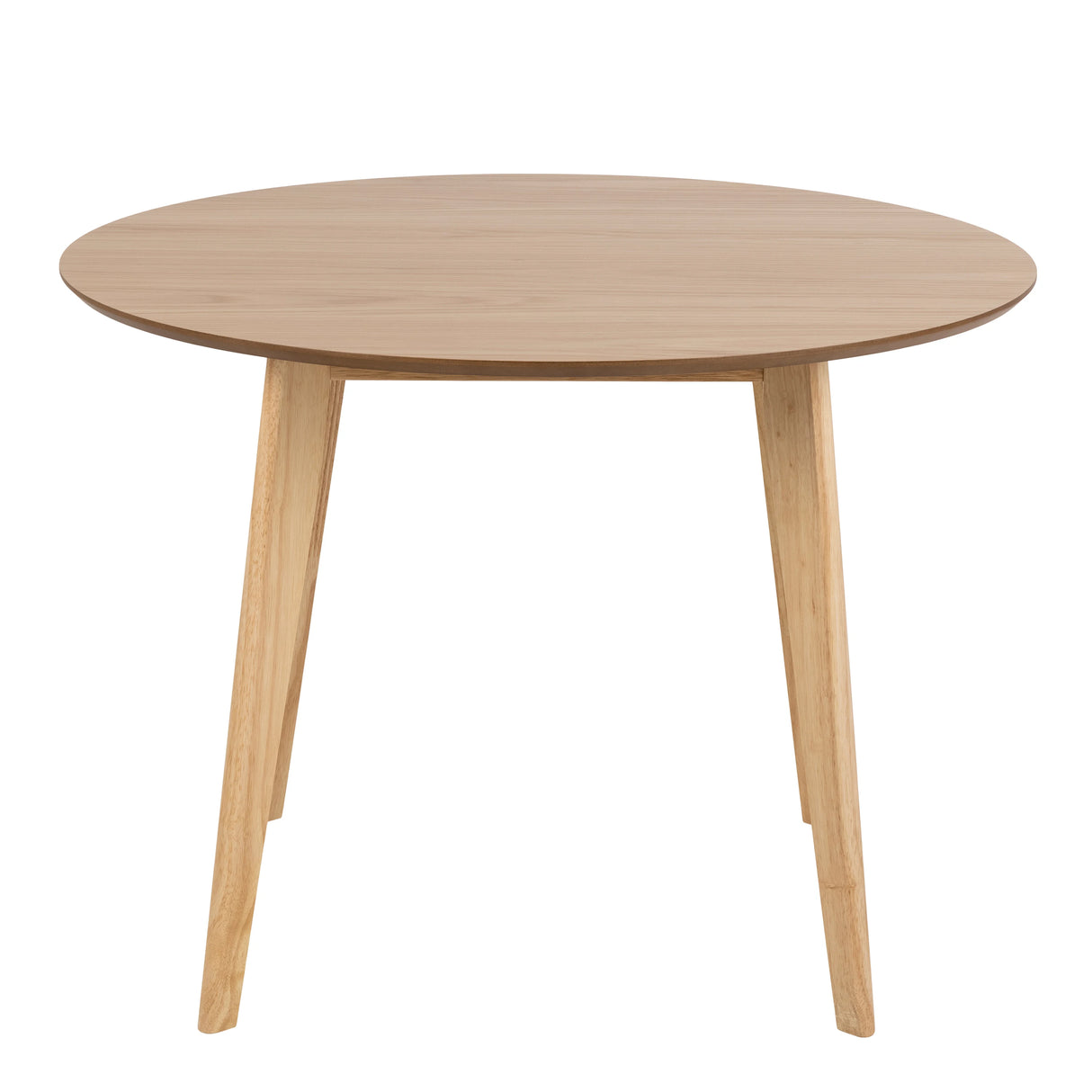 Roxby Round Dining Table in Oak 105x76cm includes 4 Roxby Dining Chairs in Oak