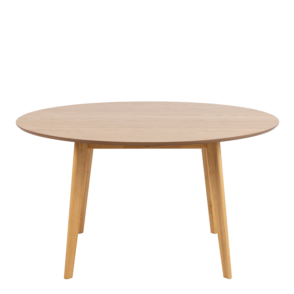 Roxby Round Dining Table in Oak 140x76cm includes 4 Roxby Dining Chairs in Oak