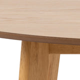 Roxby Round Dining Table in Oak 140x76cm includes 4 Roxby Dining Chairs in Oak