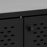Newcastle 3 Door Sideboard in Matt Black