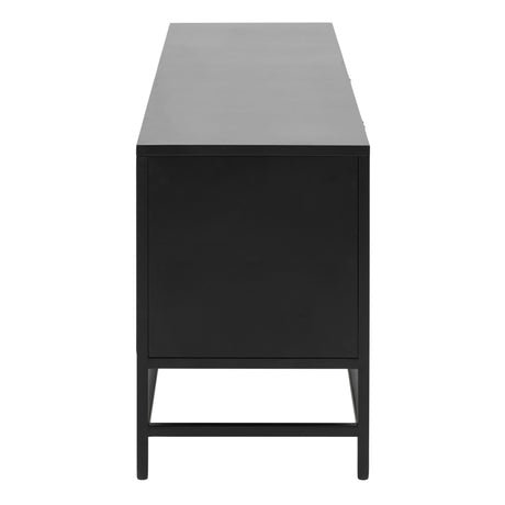 Newcastle 3 Door Sideboard in Matt Black