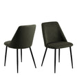 Ines Dining Chair in Olive Green Set of 4