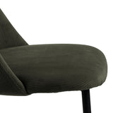 Ines Dining Chair in Olive Green Set of 4