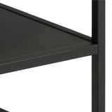 Gila Square Coffee Table with Open Shelf in Oak & Black
