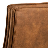 Brad Swivel Desk Chair with Armrest in Brown