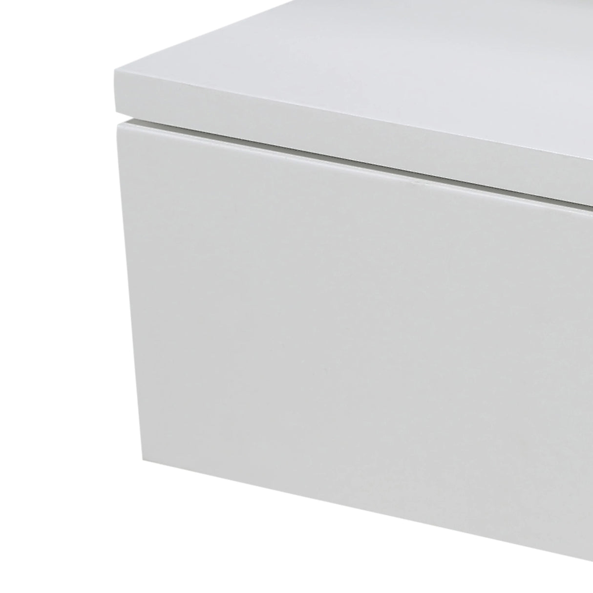 Ashlan Bedside Table with 1 Drawer in White