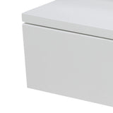 Ashlan Bedside Table with 1 Drawer in White